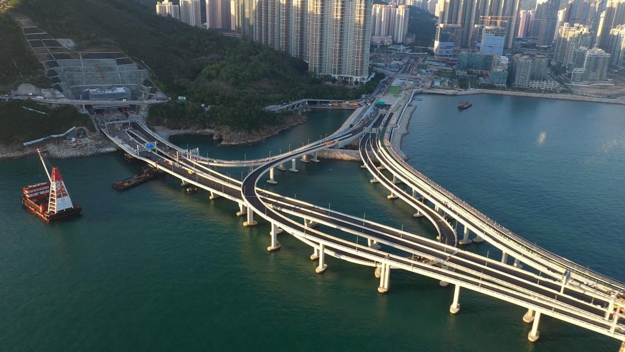 將藍隧道, 將軍澳跨灣大橋, 將軍澳跨灣連接路