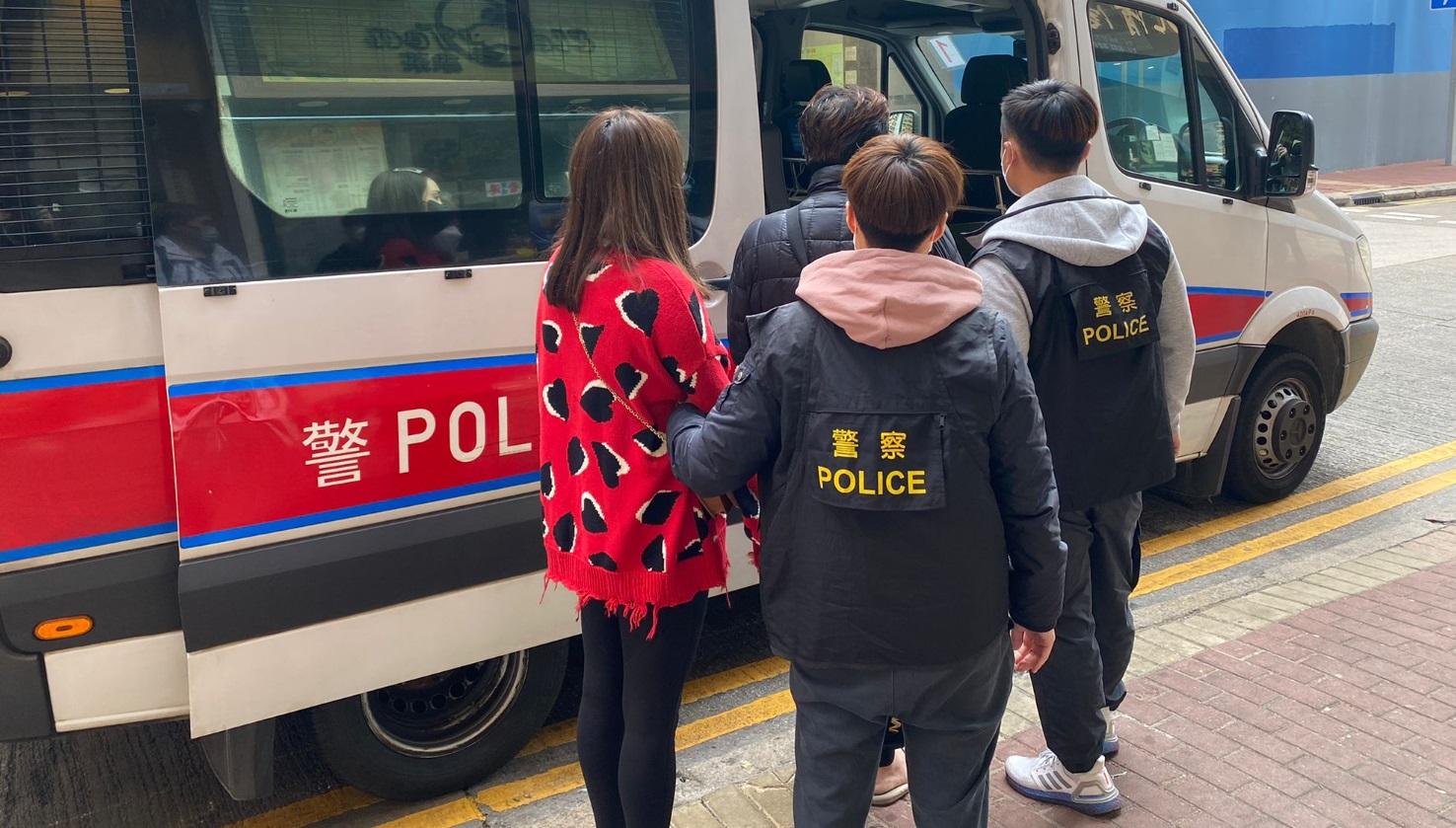 警方打擊非法賭檔