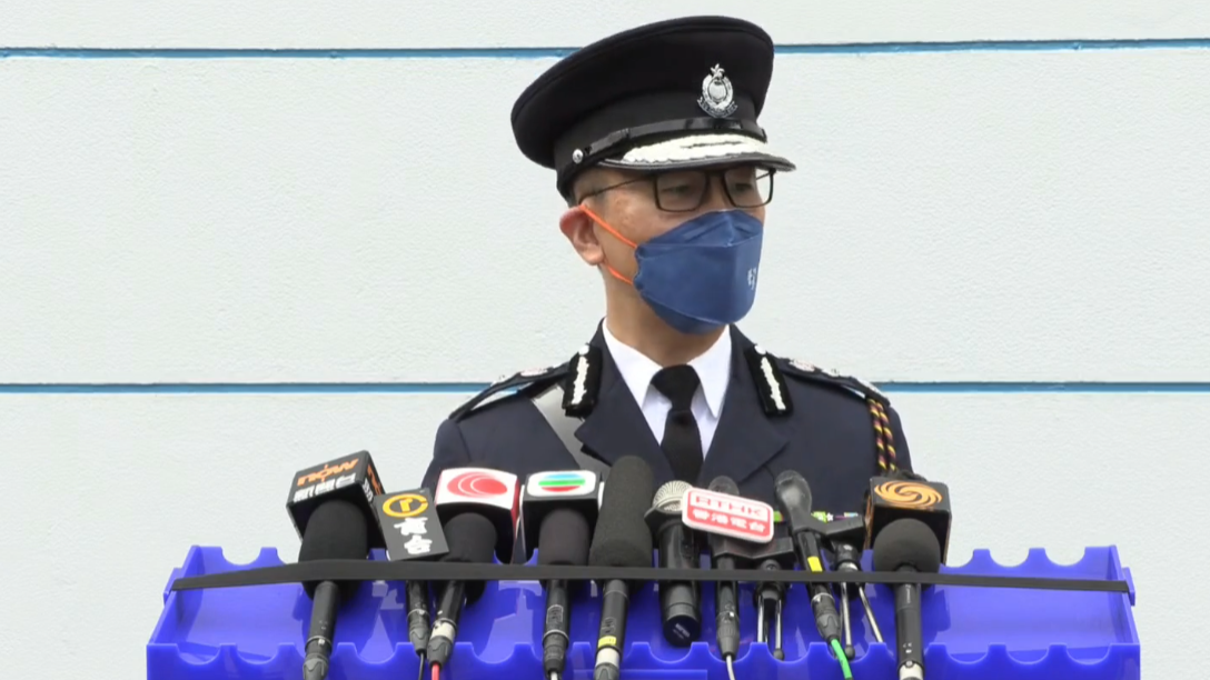 蕭澤頤稱重視與傳媒關係。(香港警察Facebook截圖)