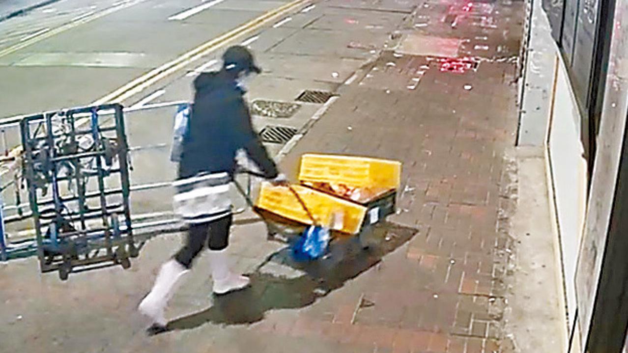 女賊自備手推車偷36隻冰鮮雞 旺角麵店損失約2000元