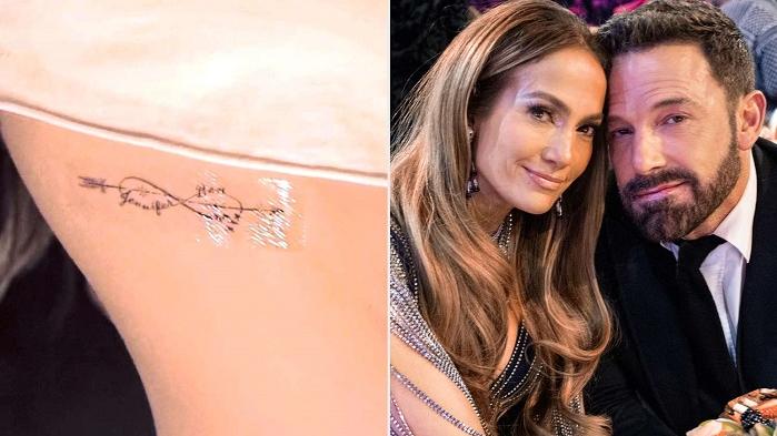 珍妮花 班艾弗力show情人節「承諾」紋身