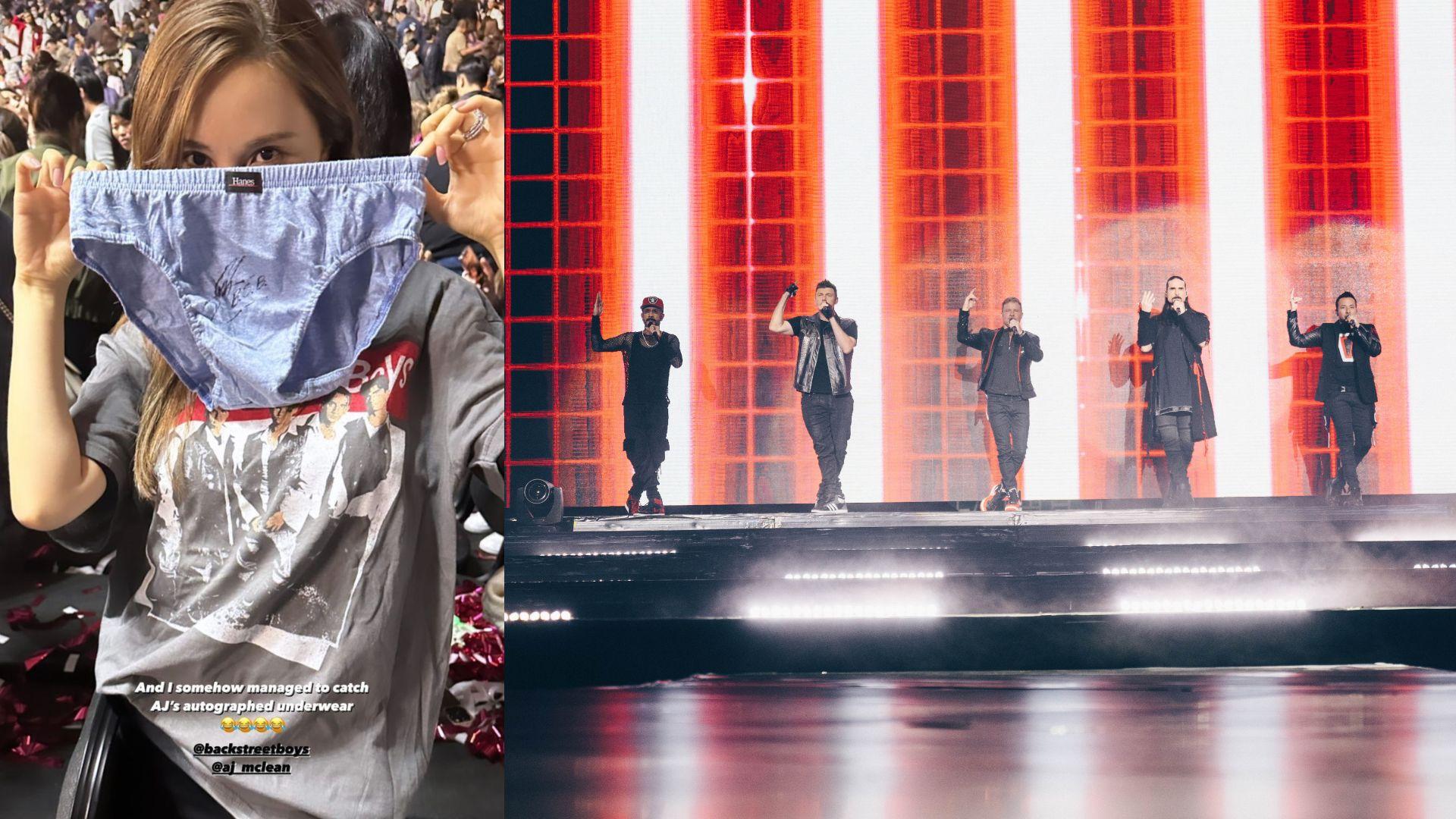 Backstreet Boys唱好香港 台上換衫拋底褲送歌迷