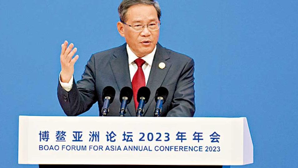 維護世界和平發展中流砥柱 李強：中國與各國分享發展紅利