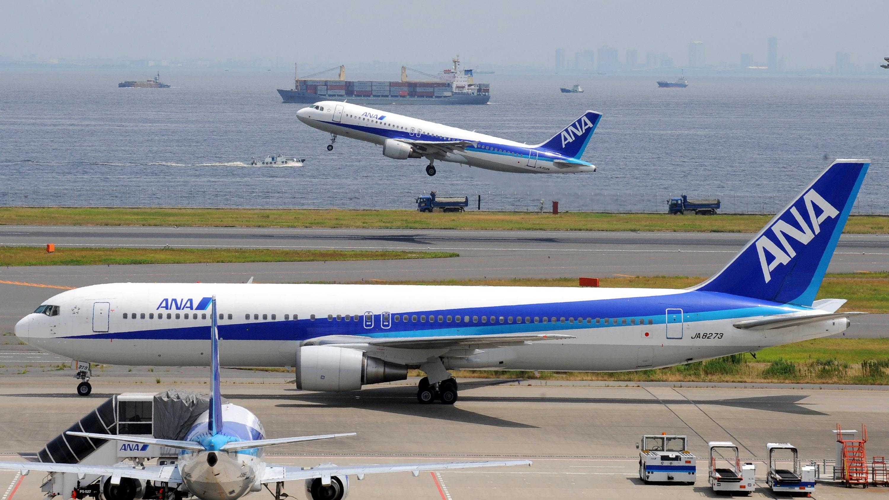 日本全日空下月恢復來往北京及上海航線。(資料圖片)