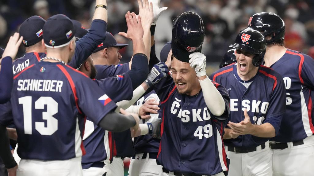 由業餘球手組成的捷克，在世界棒球經典賽取得首勝。(美聯社)