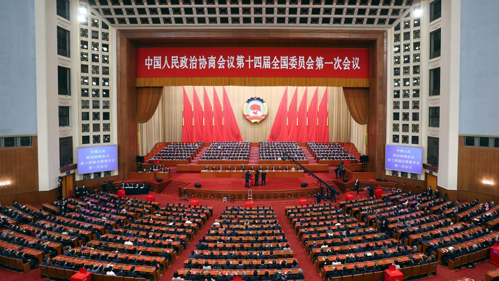 兩會2023｜王滬寧任全國政協主席　梁振英何厚鏵連任副主席 (新華社)