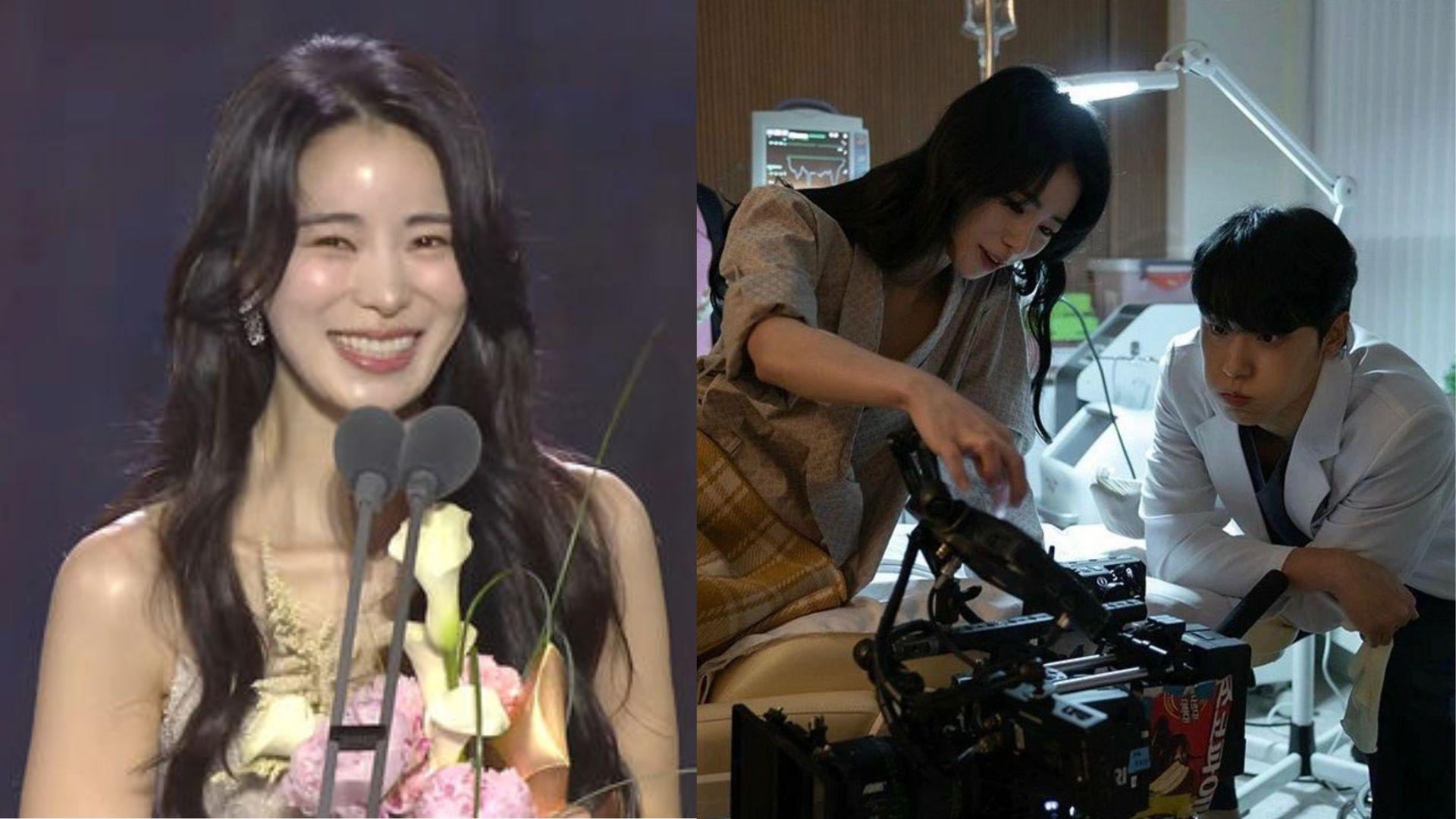 百想藝術大賞｜林知衍憑《黑暗榮耀》奪最佳女配角 台上甜蜜感謝李到晛