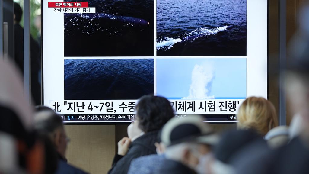 北韓聲稱再測試無人潛艇。(美聯社)