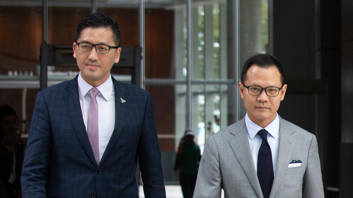 何君堯不滿被林卓廷(左)和郭榮鏗(右)等人指罵為「黑社會」，入稟控告他們誹謗。(資料圖片／蘇文傑攝)