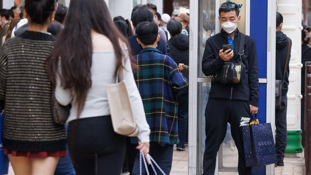 訪港旅客上月按月增加68%，以內地客佔最多。(資料圖片／蘇文傑攝)