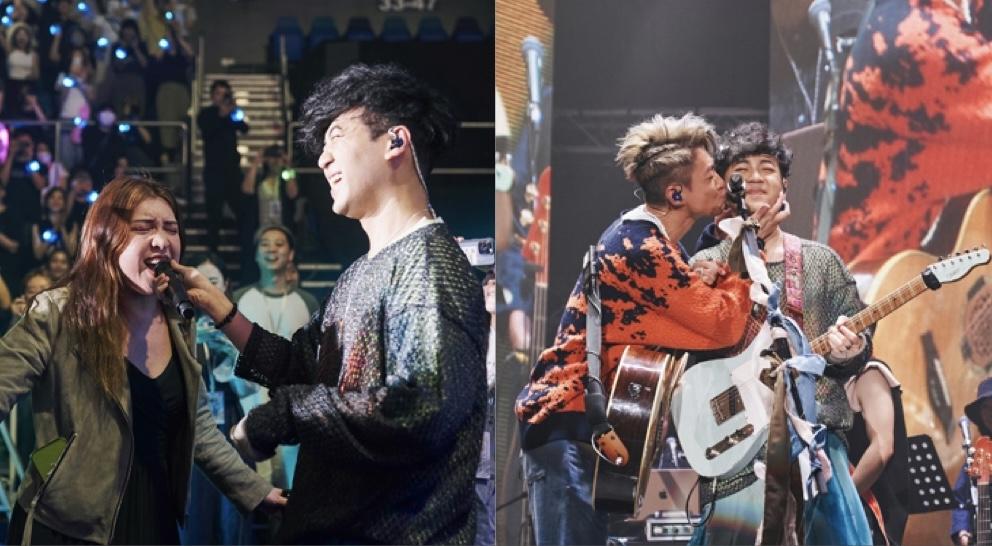 TheHertz演唱會｜Herman獲偶像周國賢送吻  Serrini台下興奮和唱