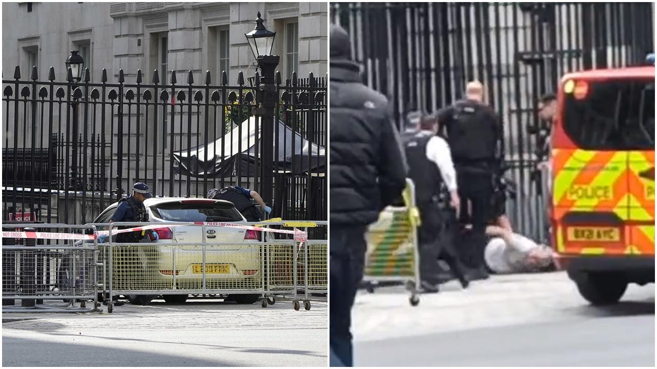 英國有人開車撞向首相府大閘，一名男子被捕。