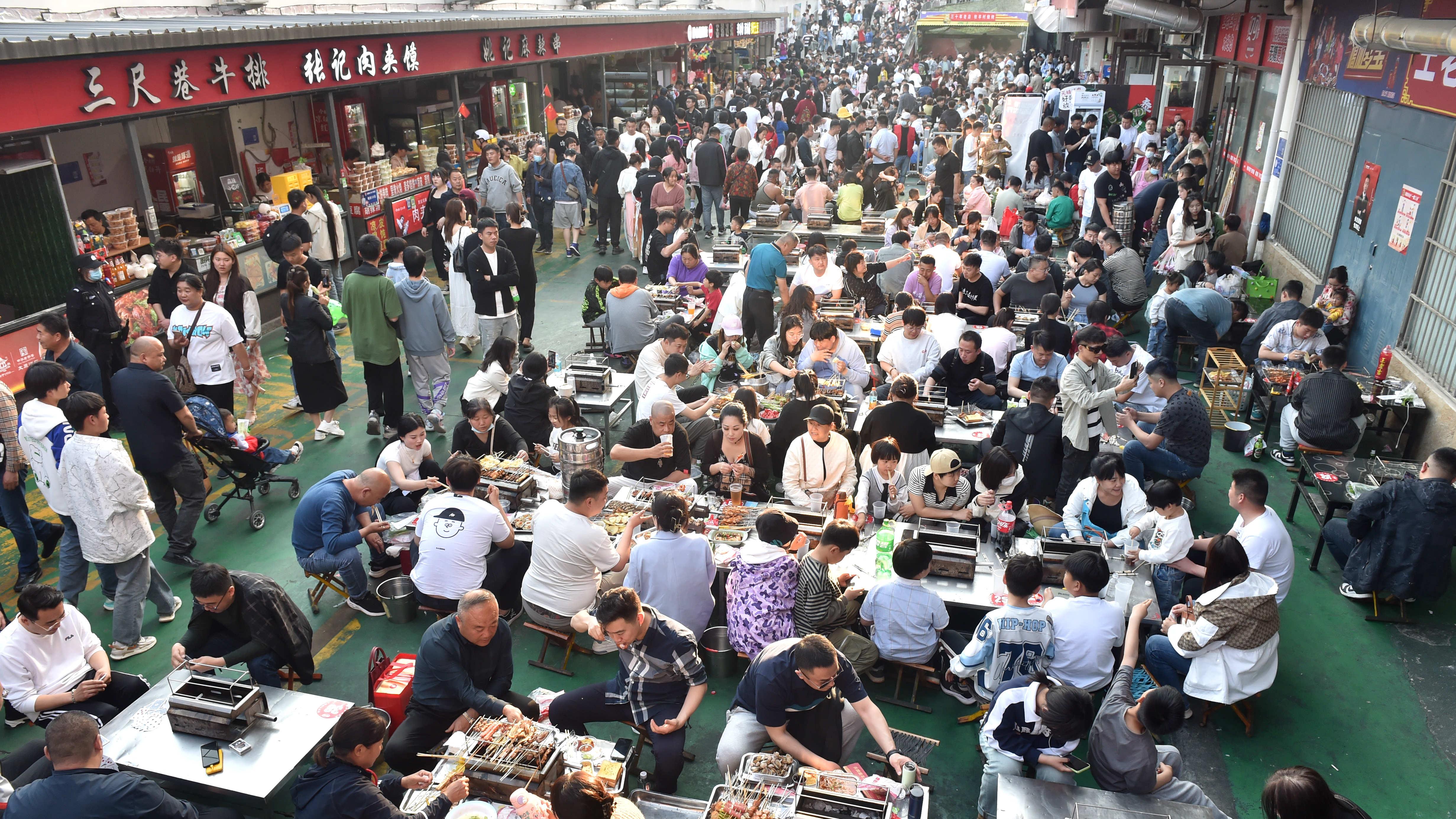 中國山東省淄博市的淄博燒烤