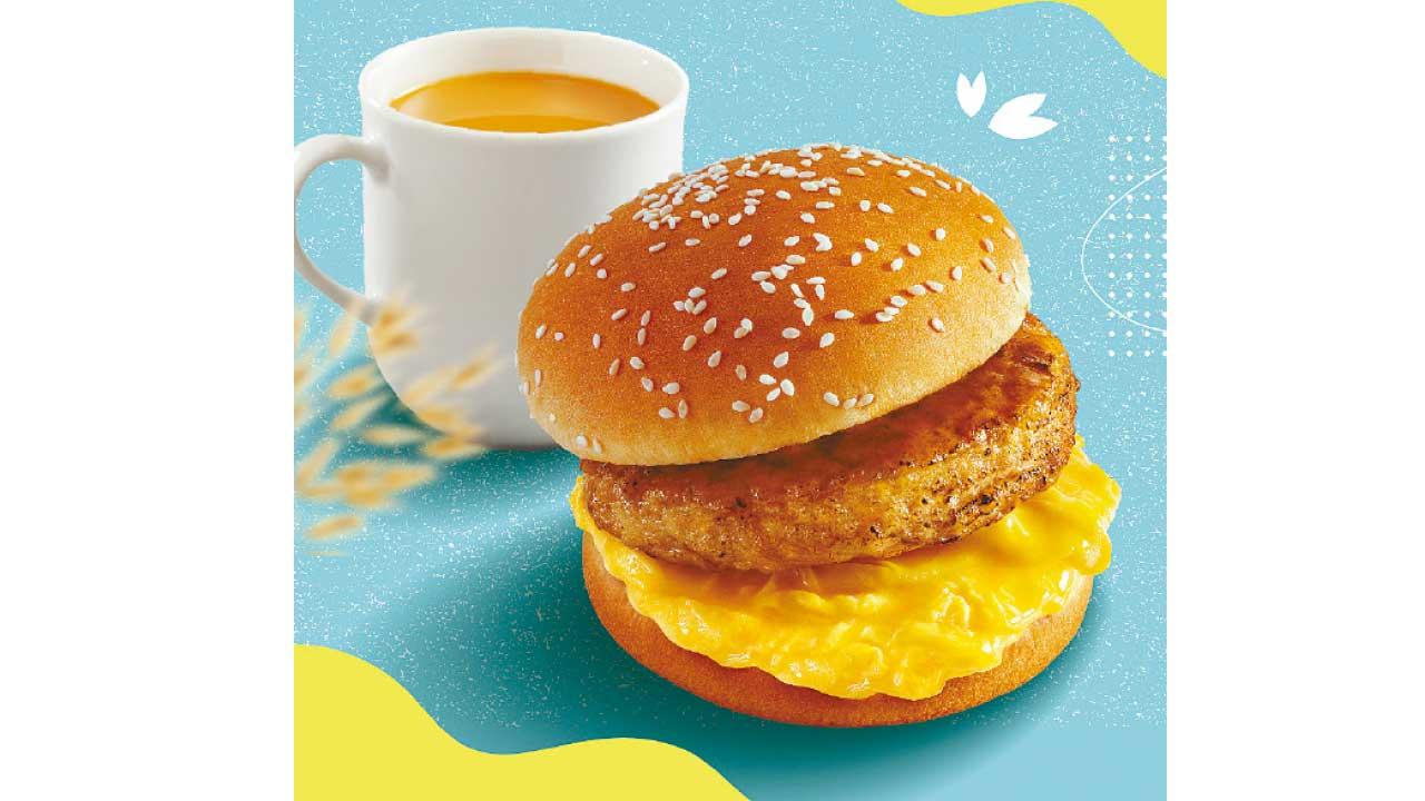 大家樂全新燕麥奶滑蛋雞堡