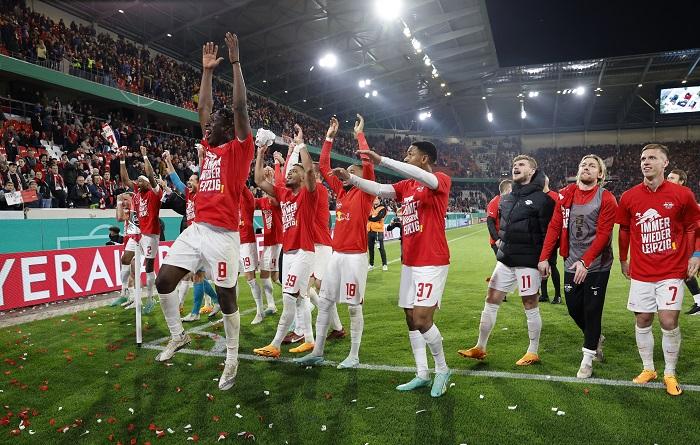 萊比錫在德國盃再度打入決賽。(路透社)