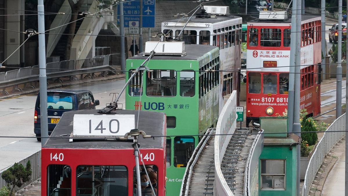 市民今日可以免費乘搭電車。(資料圖片／蘇文傑攝)