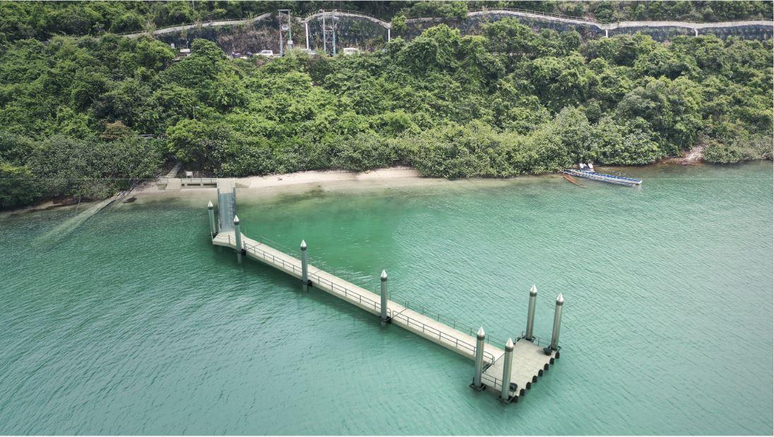 改善碼頭計劃第二階段涉及提升大埔榕樹澳渡頭。（區議會文件截圖）