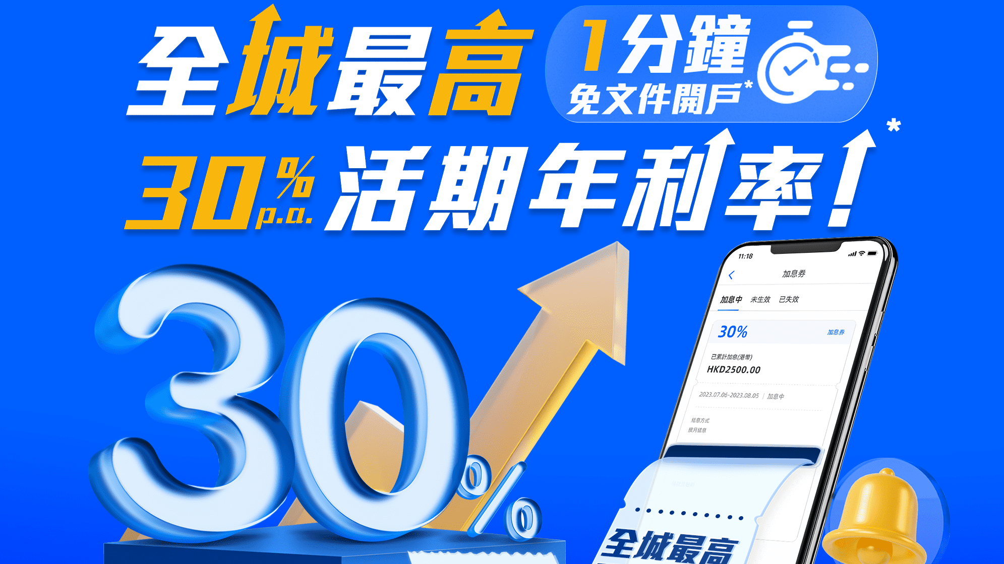 虛擬銀行｜存息驚現30厘！搶得到1個月速賺$2500