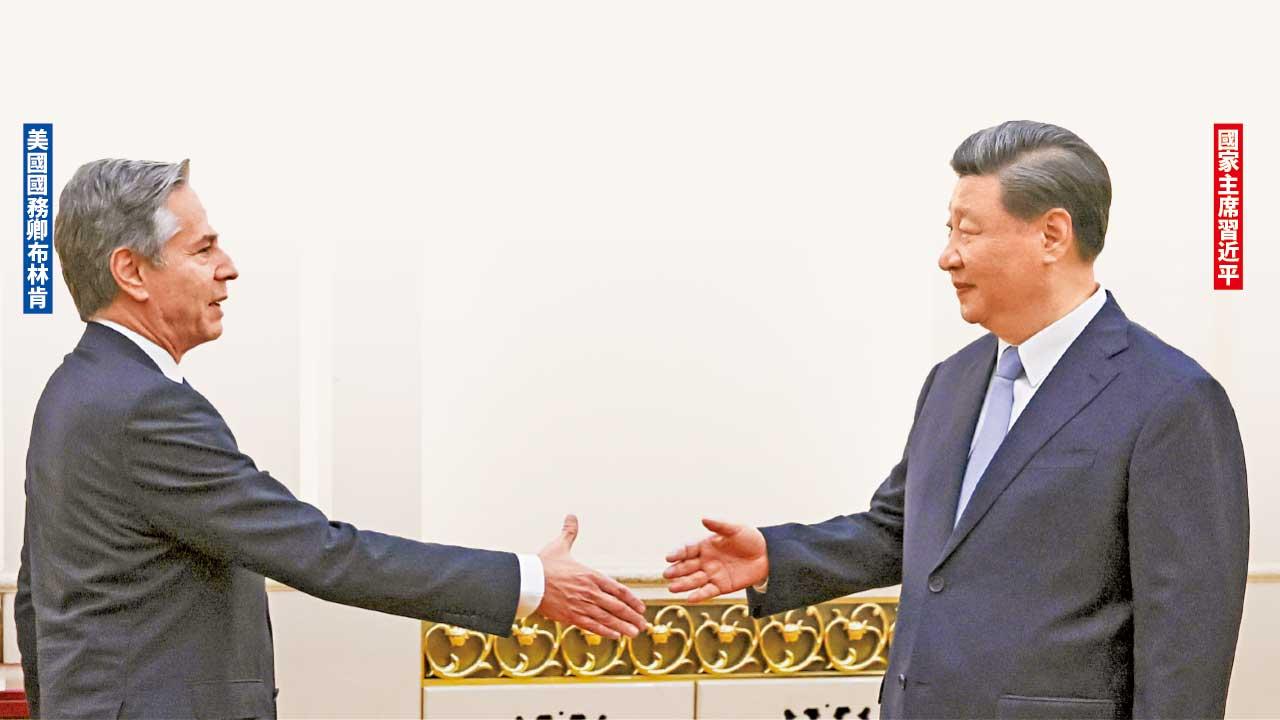 習近平會見布林肯  望推動兩國關係穩定
