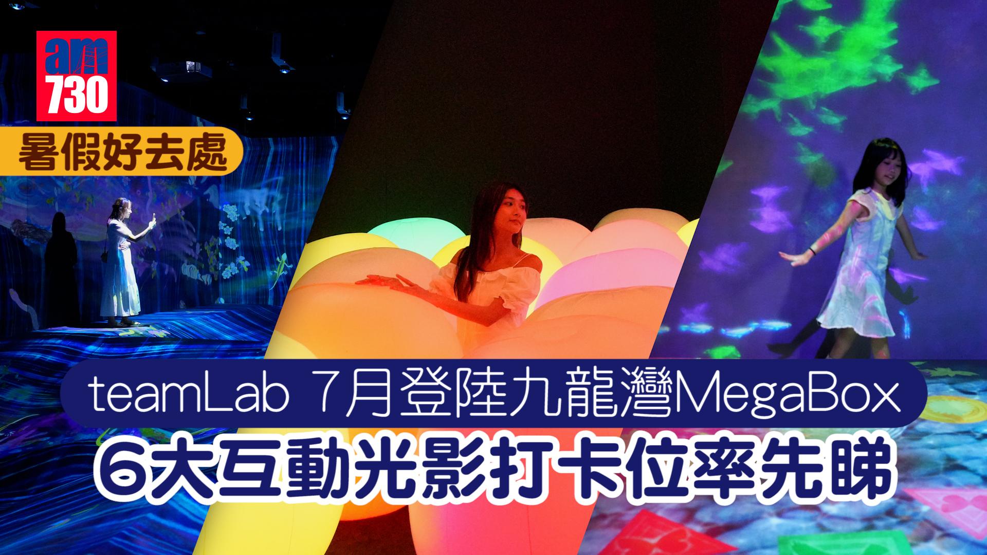 暑假好去處｜teamLab 7月登陸九龍灣MegaBox  6大互動光影打卡位率先睇【內附早鳥開售詳情】