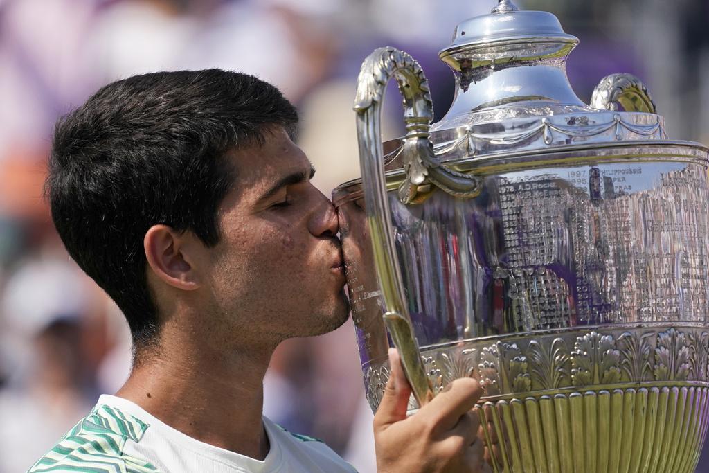 艾卡拉斯有信心可以在溫布頓爭雄。(美聯社)