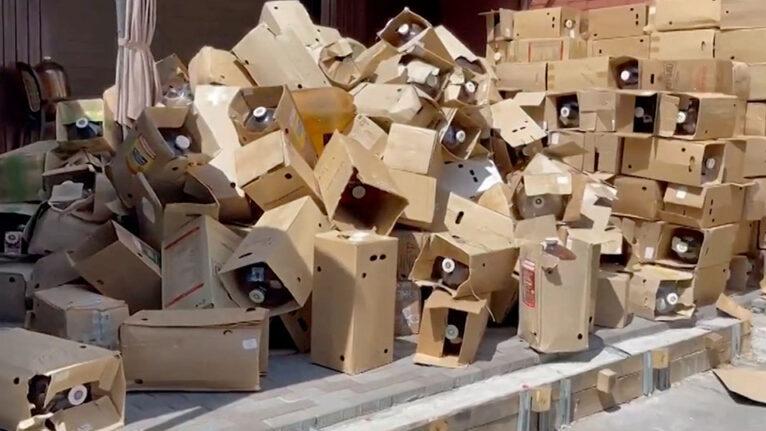 俄羅斯假酒。（路透社）