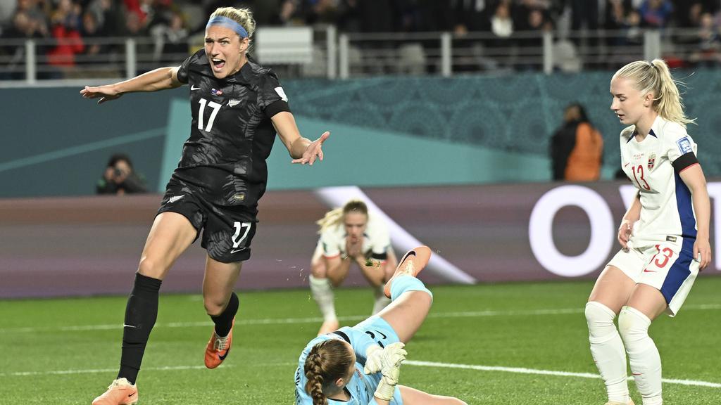 新西蘭攻入致勝一球。(美聯社)