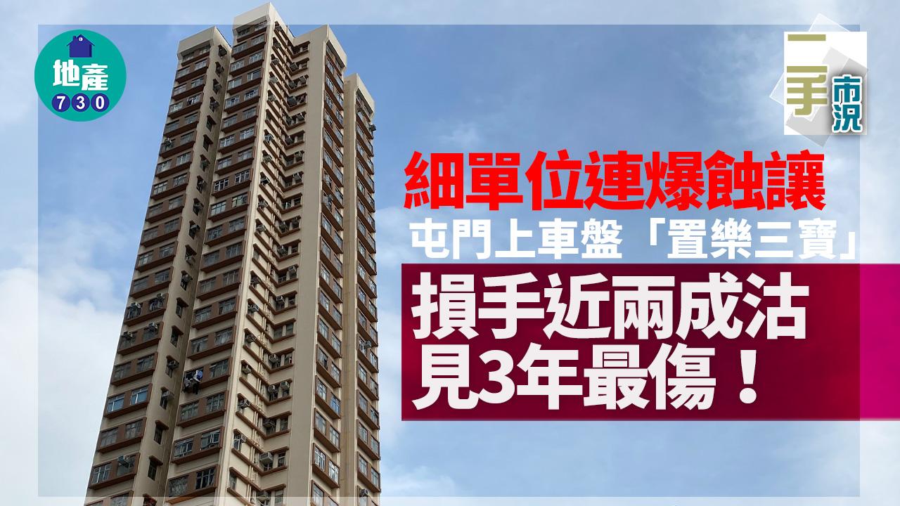 二手市況｜細單位連爆蝕讓 屯門上車盤「置樂三寶」損手近兩成 見3年最傷