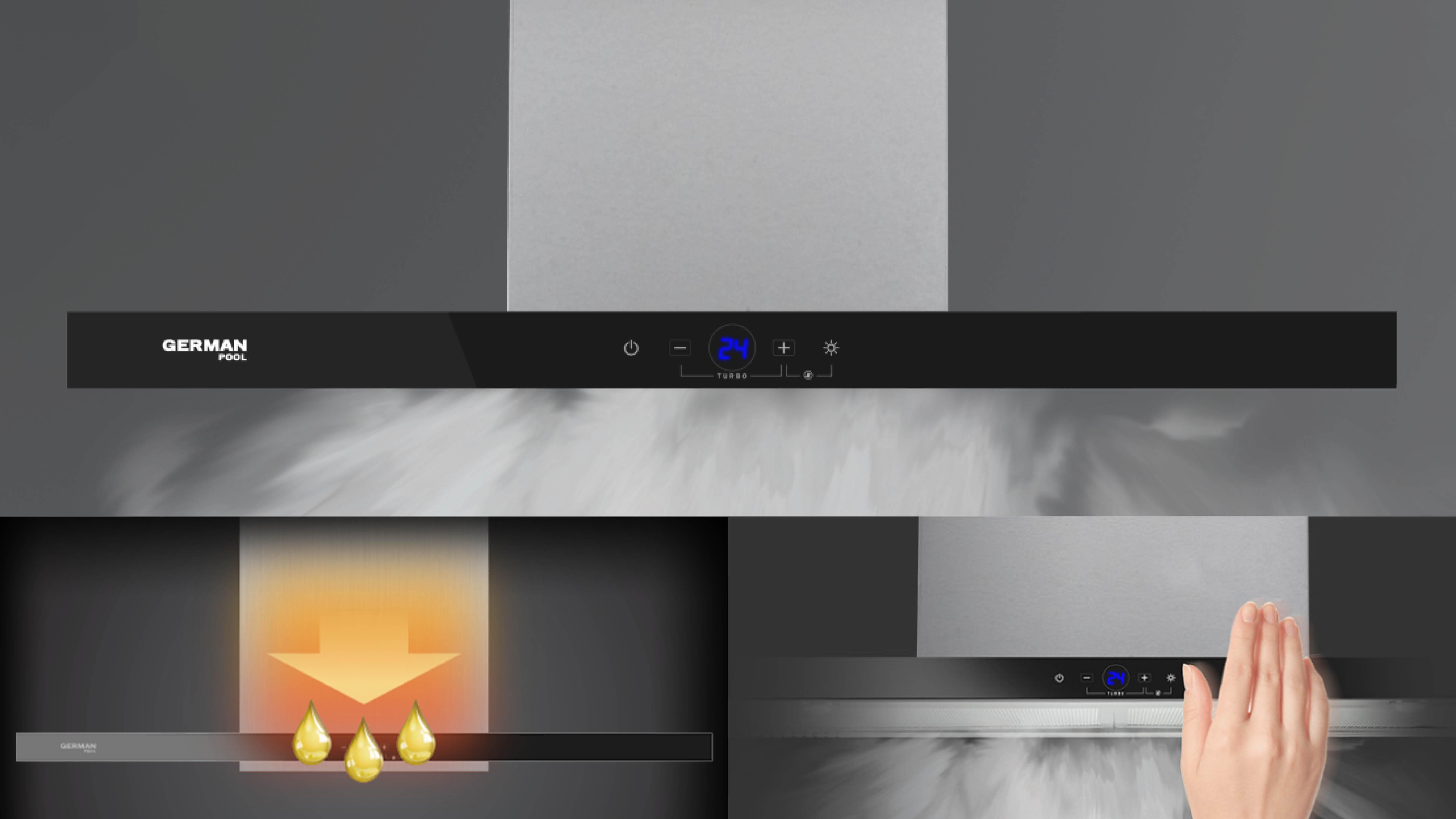 德國寶超薄智能變頻抽油煙機 革命性3cm機身 「智」勁「智」薄 打造廚房美學