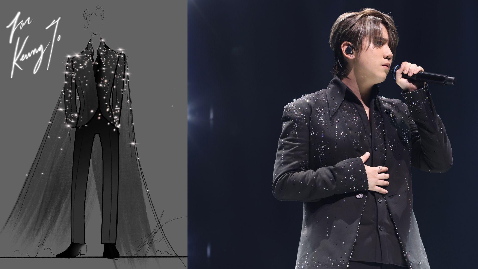 姜濤演唱會｜獲Robert Wun打造戰衣 水晶呈現雨水形態烘托淒美感