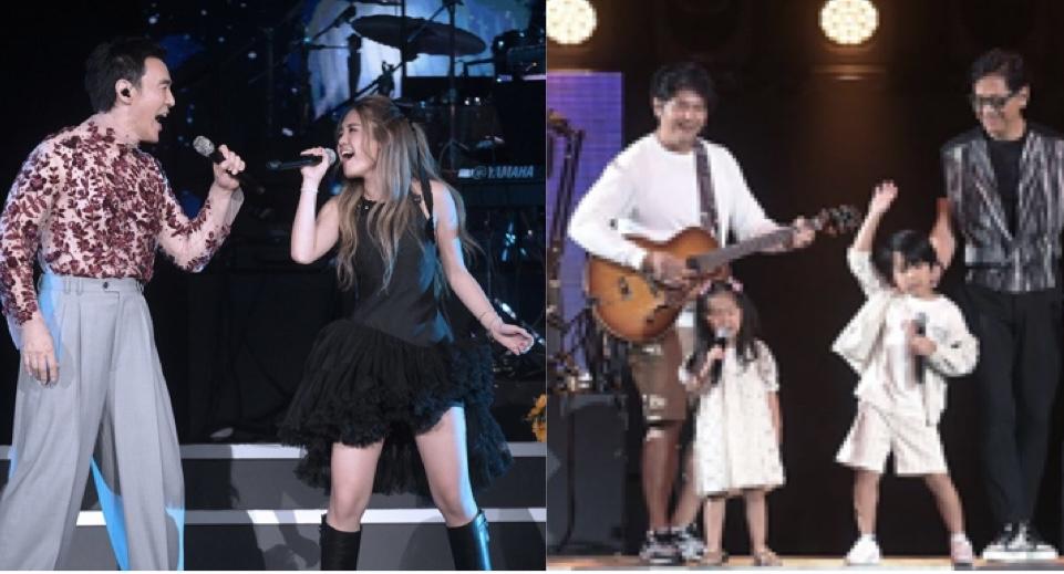 溫拿演唱會｜鍾鎮濤19歲女兒鍾㦤驚艷登場  陳友首見孫女三代同台合唱