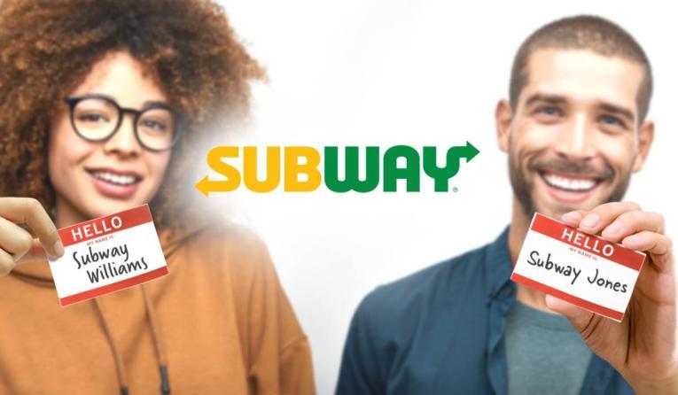 美國1萬人願改名為Subway，博終身免費食潛艇堡。