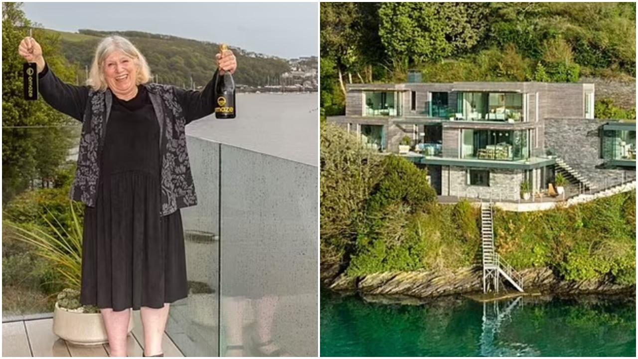 花250蚊抽中4400萬豪宅，英國婆婆放棄享受換錢比子孫。(網上圖片)