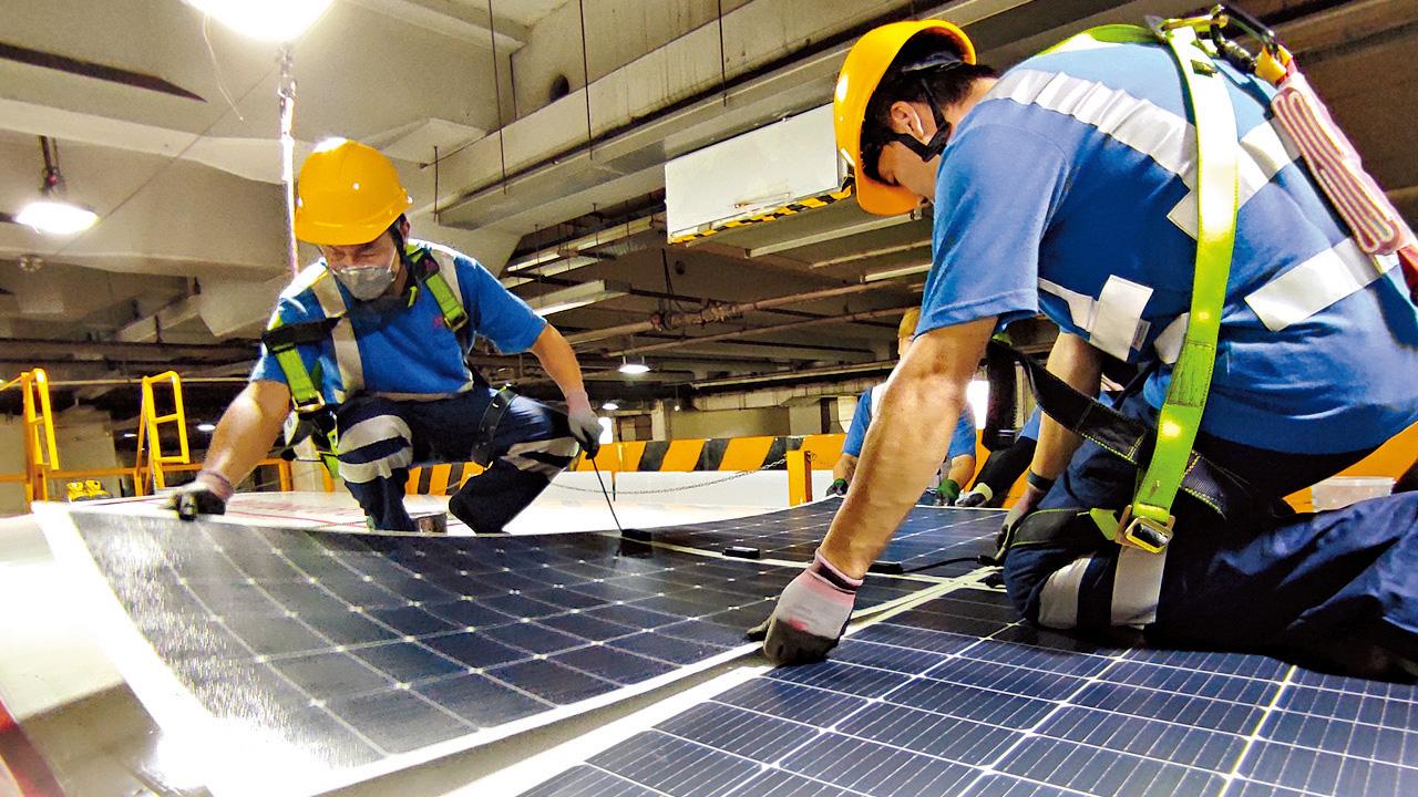 九巴車隊裝第三代太陽能系統改良版 每輛巴士省5%耗油量 年減6噸碳排放