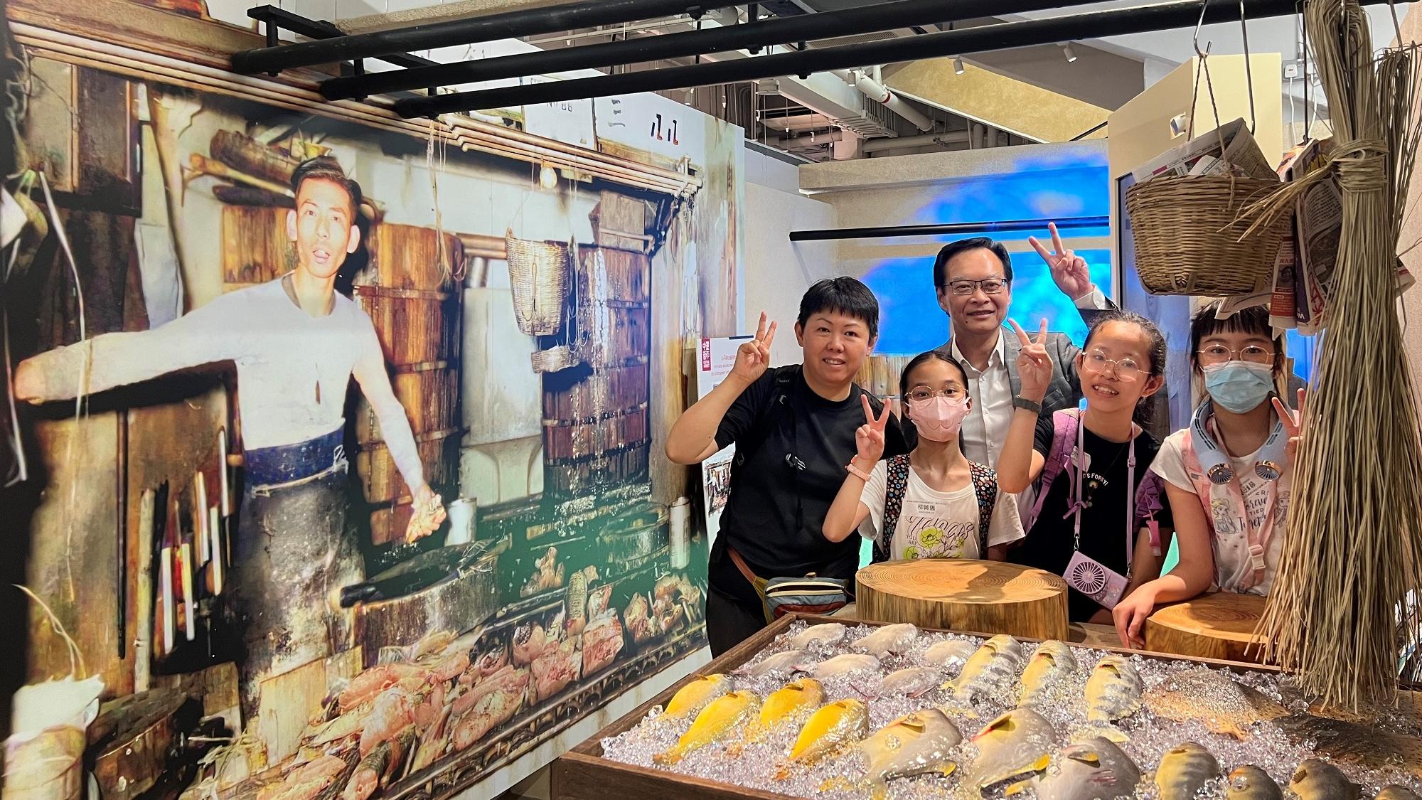 中環街市重現昔日魚檔面貌。(市建局提供)