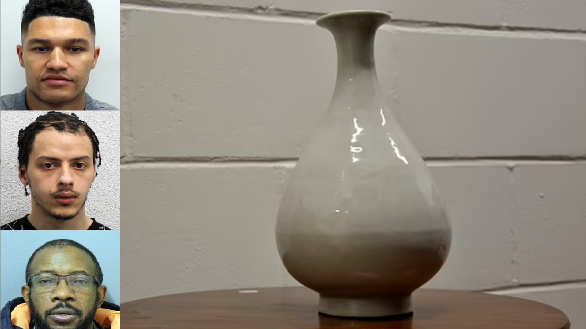 盜值近2000萬明朝花瓶想甩手 3笨賊不知被拍賣行出賣 去酒店跟臥底探員交易 人贓並獲