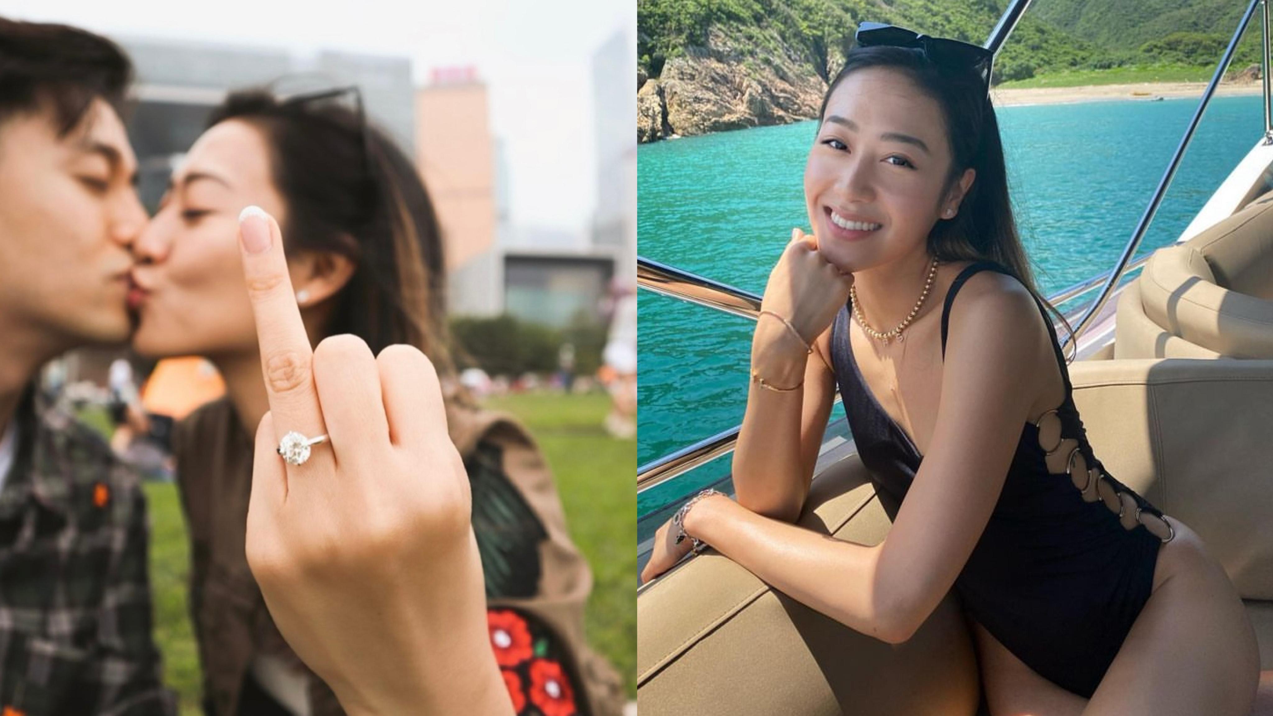 港姐丁子田疑意大利搞婚禮　富二代老公來頭不少