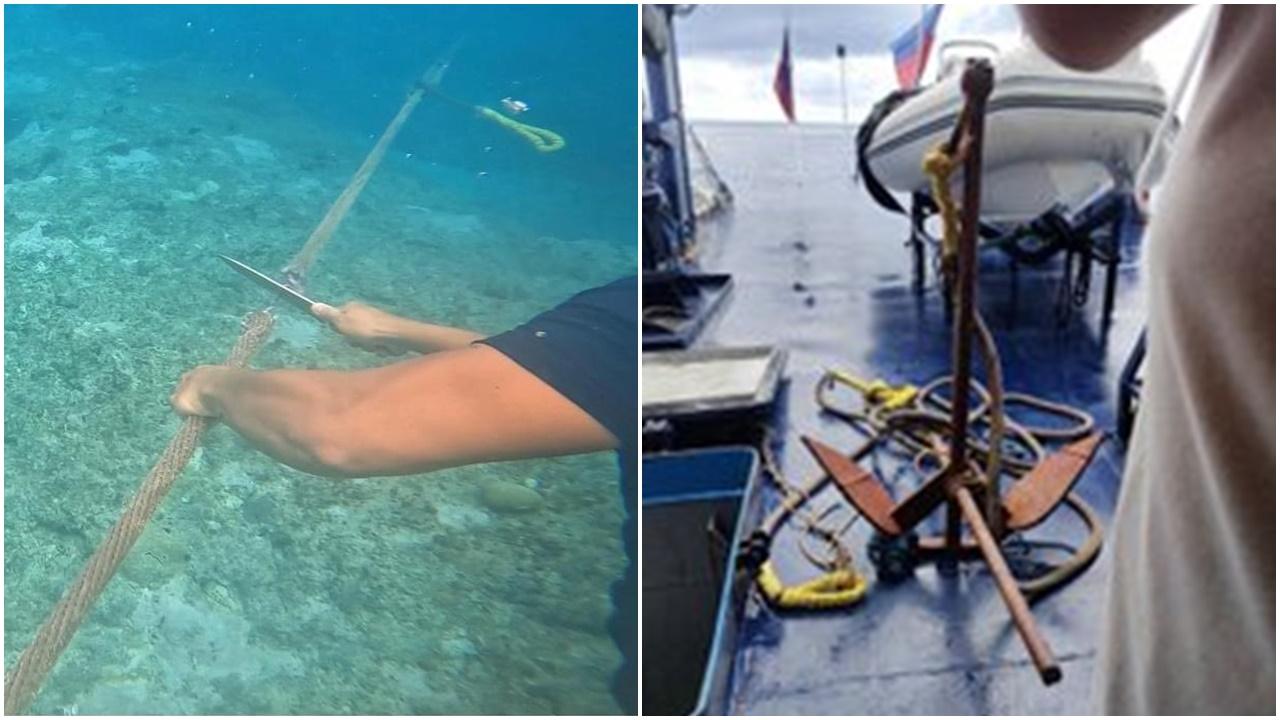 菲律賓稱已移除中國在黃岩島海域放置的浮標。(X)