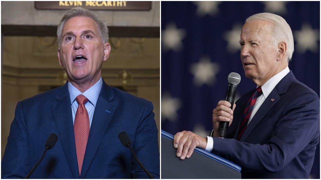 麥卡錫：美眾院將對拜登展開彈劾調查。(AP)