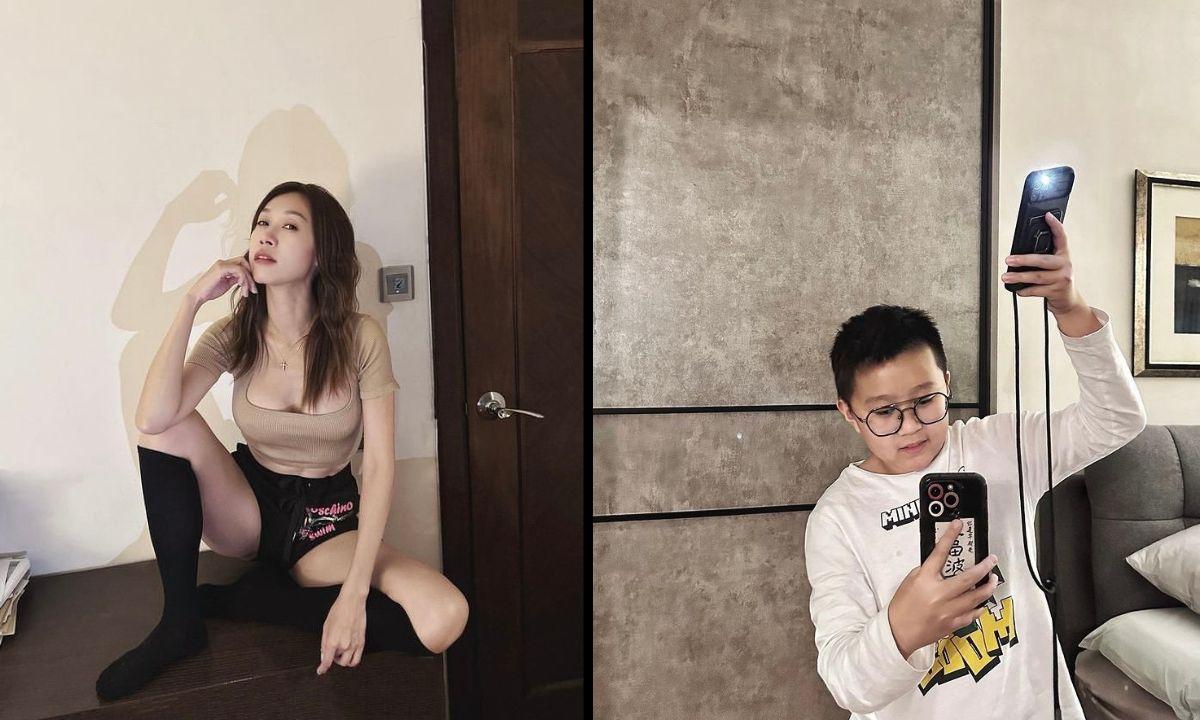 黃心穎二家姐黃心妙搵囝囝影「劈髀」性感相 被網民轟：教壞細路