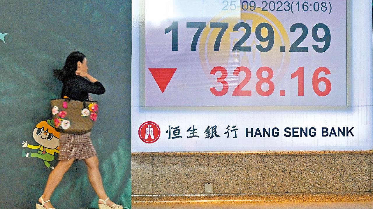 港股弱勢｜半億成交 沽空佔七成 人幣續頹 雙櫃枱股遭空襲