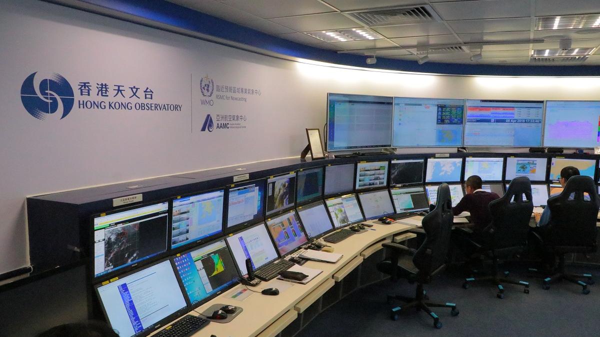 香港天文台錄得有感地震。(資料圖片)