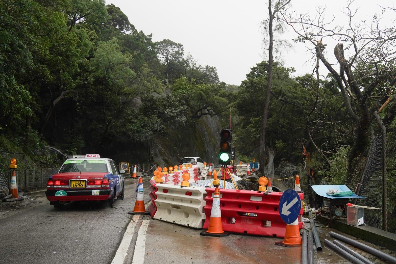 石澳道情況(李睿哲攝)