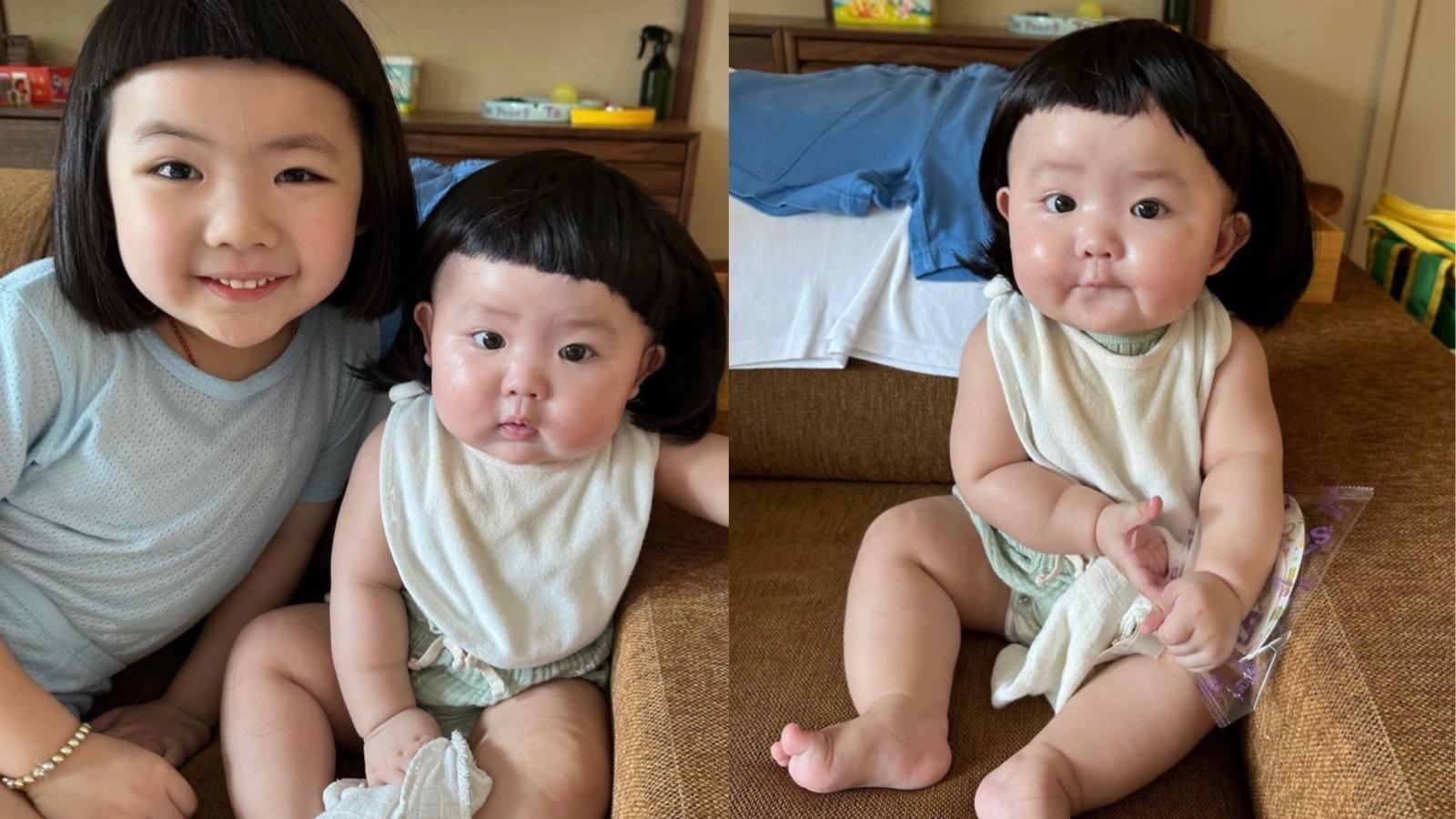 李璨琛細女Sucy戴冬菇頭假髮 即與家姐Lucy 撞樣 網民大讚：冇違和感