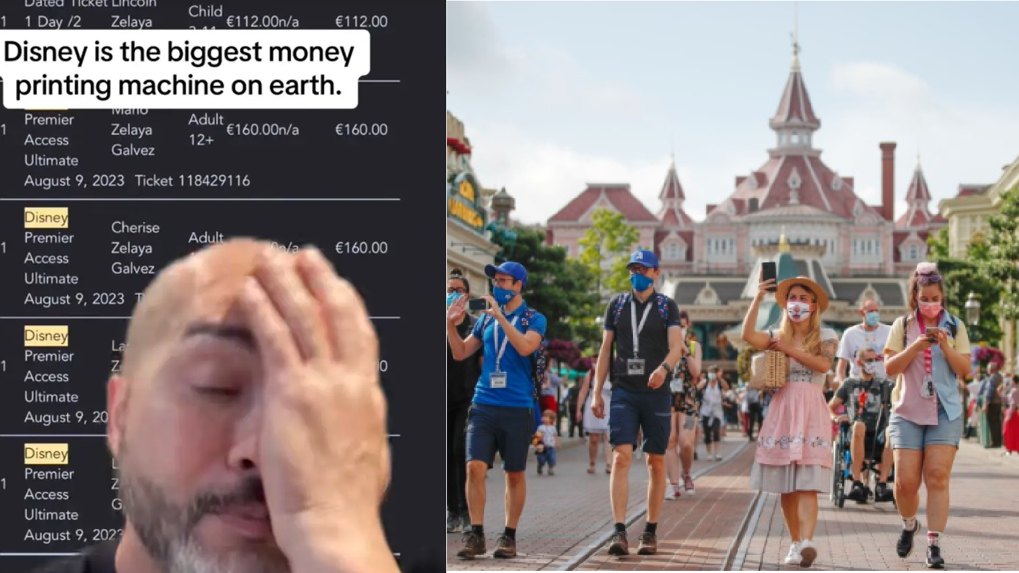 網上熱話｜父親帶一家人去迪士尼玩 門票何以竟花近萬港元？ 怒吼︰搶錢機器！