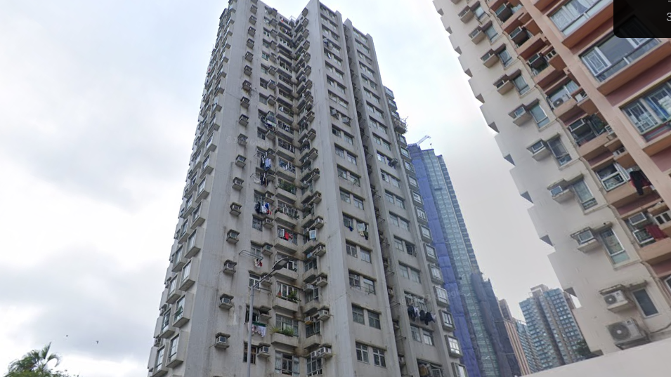 元朗單幢樓昌威大廈錄兩房撻訂戶重售成交，最新造價較月初成交價高3萬元。(網上截圖)