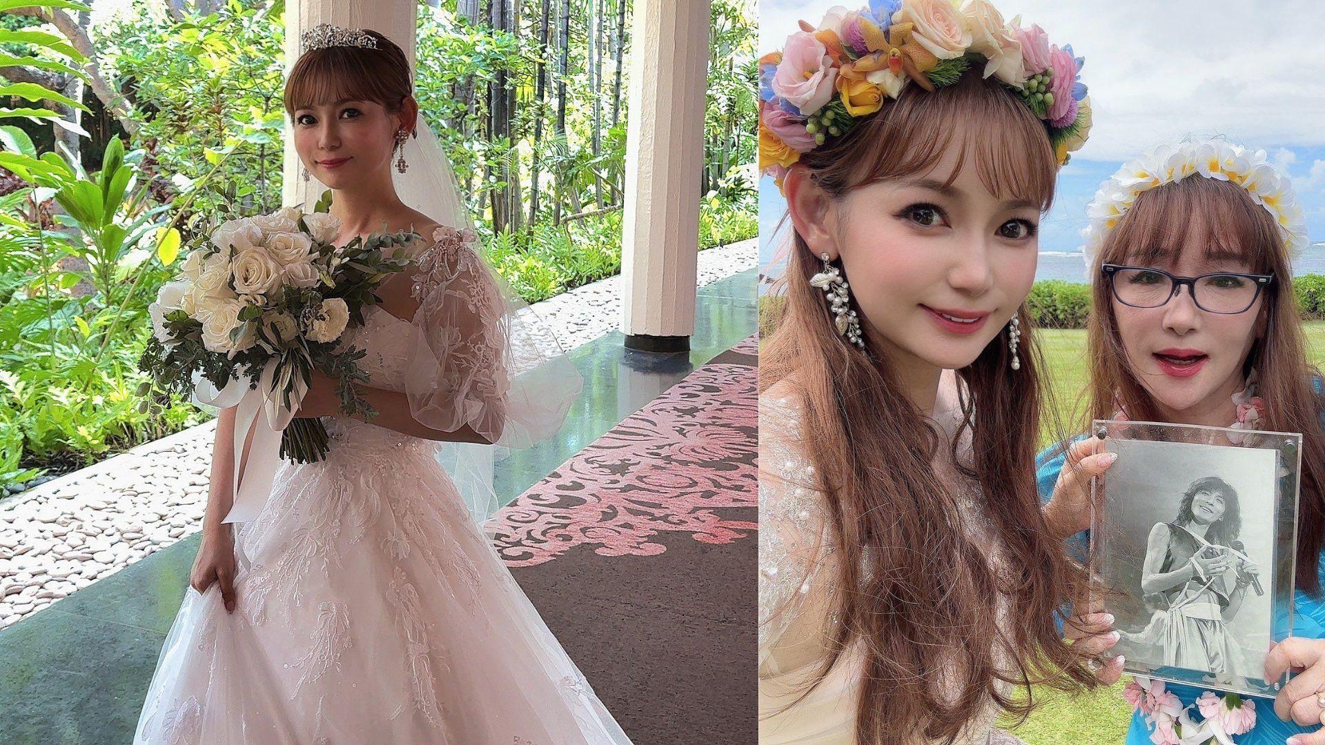 中川翔子夏威夷辦婚禮 帶亡父遺照見證出嫁