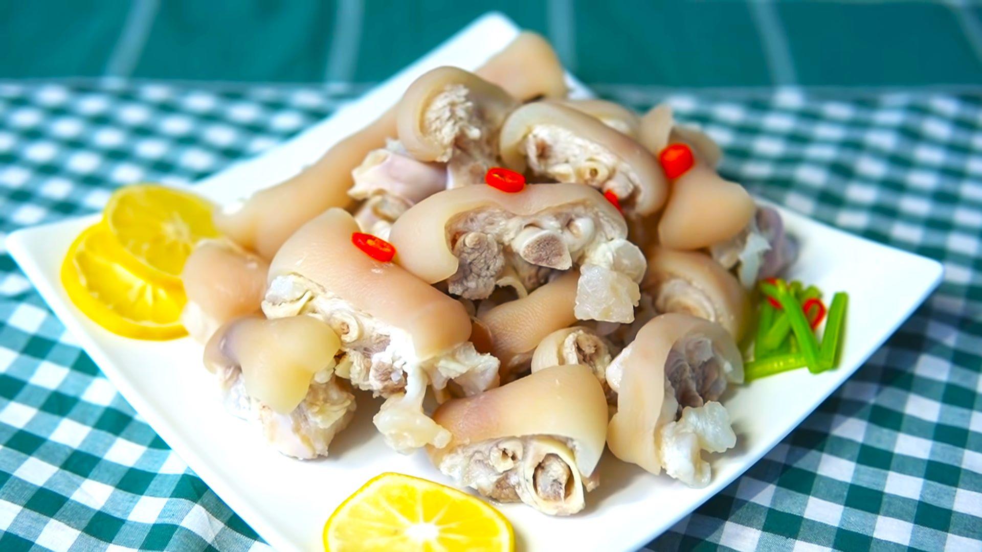 白雲豬手食譜│開胃冷盤做法 豬皮彈牙要浸冰水？（網上圖片）