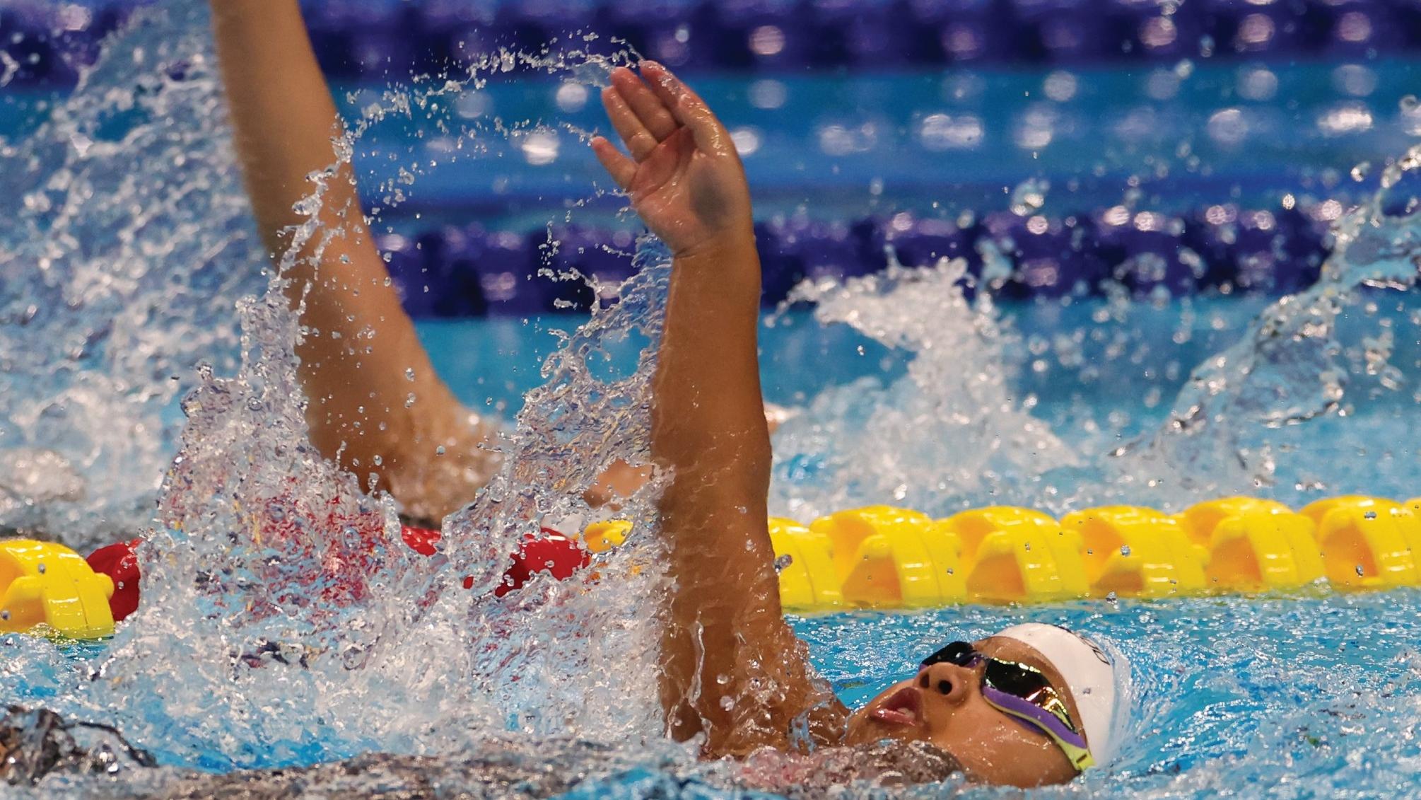 吳卓恩在游泳女子100米背泳S6決賽奪得銅牌。(中國香港殘疾人奧委會FB)