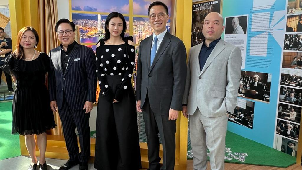 楊潤雄下午電影發展基金在曼谷舉辦的「新導展暨香港電影巡禮」開幕典禮。(政府新聞處圖片)